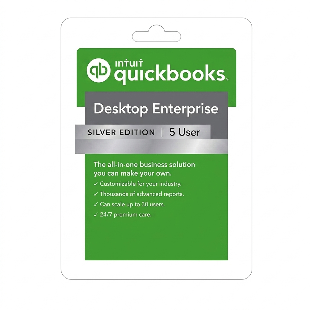 Intuit Quickbooks Desktop Enterprise 2024, 5 User I Windows PC