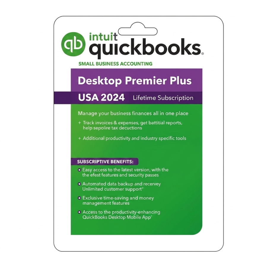 Intuit QuickBooks Desktop Premier Plus 2024 ( 1 ) User for Windows