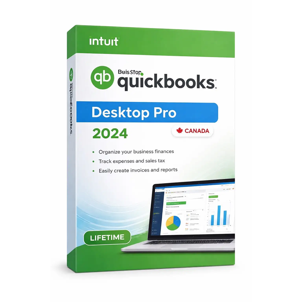 Quickbooks Desktop Pro 2024 Canada Windows PC Lifetime